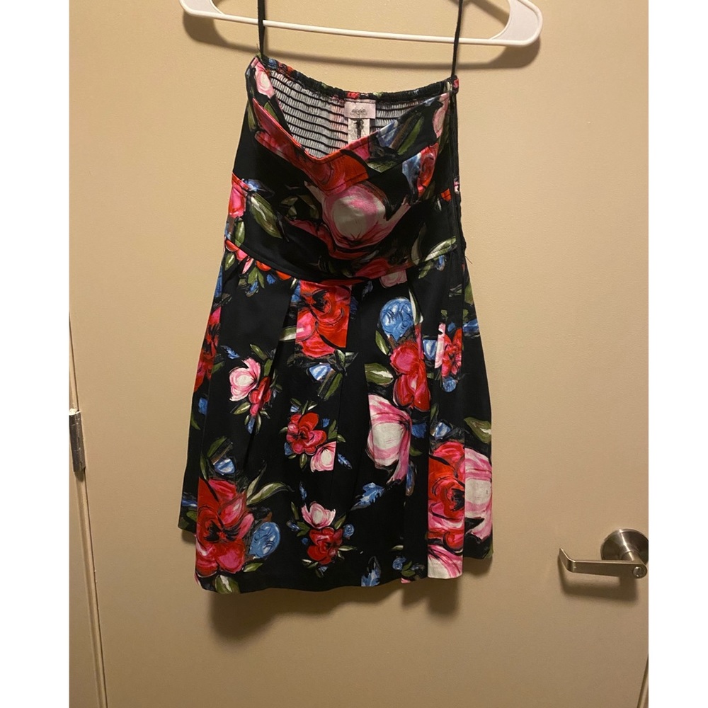 Ixia Floral Strapless Dress